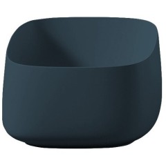 Раковина Artceram Cognac Quadro накладная без отверстий  цвет Green petrolio COL006 42 00