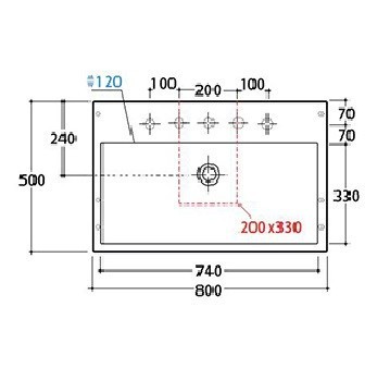 Раковина GLOBO STONE подвесная или накладная с пятью намеченными отверстиями цвет белый SCQ81BI