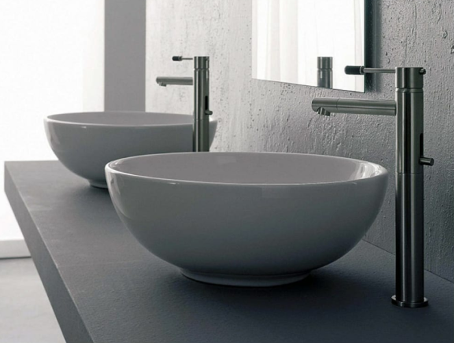 Раковина Scarabeo SFERA накладная без перелива без отверстий цвет белый 8009