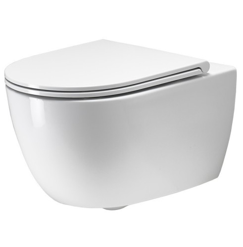Унитаз SIMAS TREVI подвесной безободковый цвет белый TR18/F85