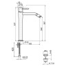 Смеситель для раковины Webert Opera moderna OE830402560. черный