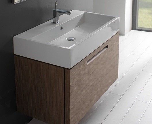 Раковина GLOBO STONE подвесная или накладная с пятью намеченными отверстиями цвет белый SCQ91BI