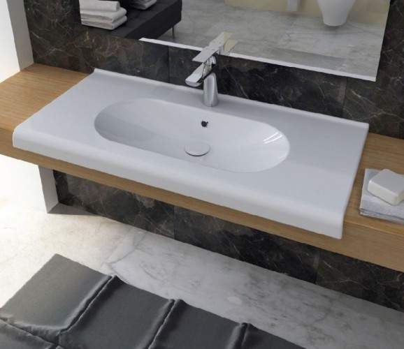 Раковина ISVEA Sentimenti накладная ШГВ 1000*450*170 цвет белый