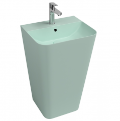 Раковина ISVEA Sott&#039;Aqua напольная ШГВ 500*420*830 цвет мятно-зеленый матовый