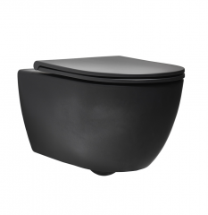Унитаз SIMAS TREVI подвесной безободковый цвет черный матовый TR18/F85.NM