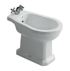 Биде GALASSIA ETHOS 8407M напольное с одним отверстием с крепежом цвет белый глянцевый