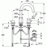 Смеситель KLUDI BOZZ 383930576 для раковины на три отверстия двухвентильный