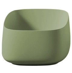 Раковина Artceram Cognac Quadro накладная без отверстий  цвет green salvia COL006 44 00