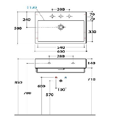 Раковина GLOBO STONE подвесная или накладная с тремя намеченными отверстиями цвет белый SCQ61BI