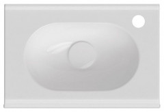 Раковина ISVEA Sentimenti накладная ШГВ 450*300*165 отверстия для смесителя 1 справа цвет белый