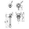 Смеситель для раковины Webert Opera moderna OE830606560. черный