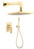 Душевая система встраиваемая Webert Pegaso PE890103010, золото