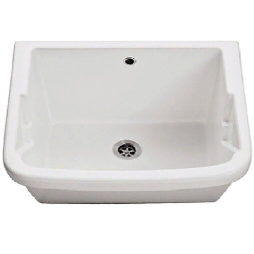 Раковина GALASSIA Iside 2001 хозяйственная встраиваемая сверху на тумбу 9007