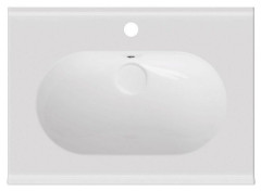 Раковина ISVEA Sentimenti накладная ШГВ 650*465*170 отверстия для смесителя 1 цвет белый