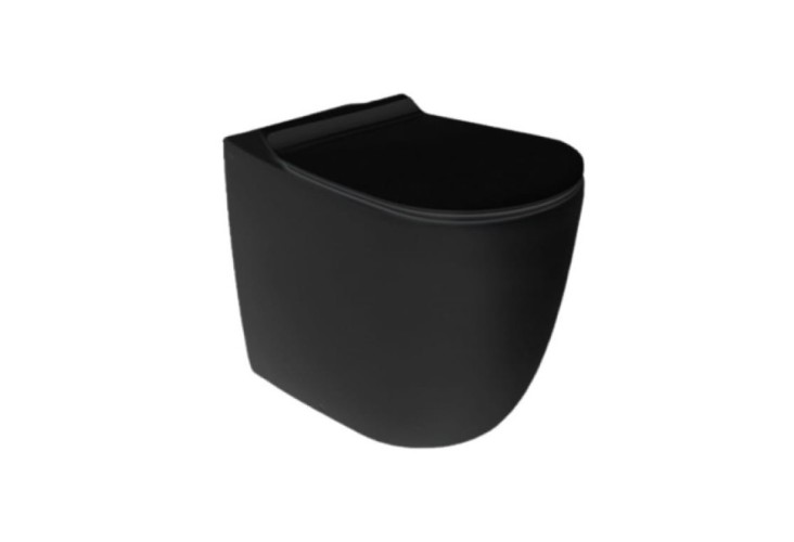 Унитаз SIMAS VIGNONI напольный приставной безободковый цвет черный VI01.NE