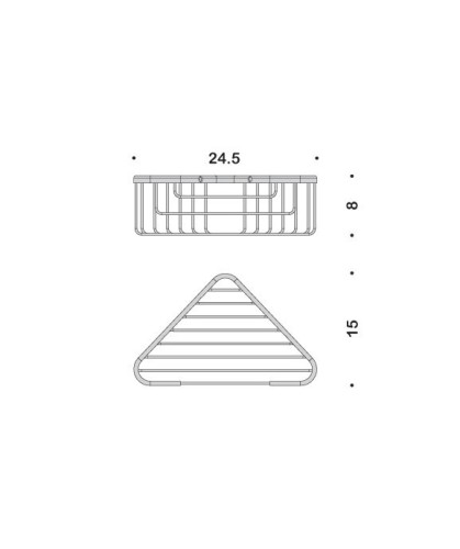 Полочка корзинка COLOMBO DESIGN BASIC B2733 угловая