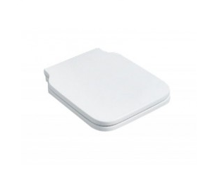 Сиденье с крышкой SIMAS FLOW цвет белый петли хром FL27