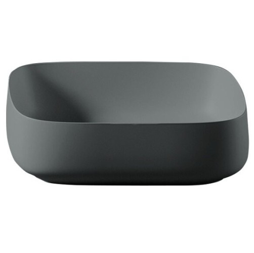 Раковина Artceram Cognac Quadro накладная без отверстий цвет Grey Olive COL008 15 00