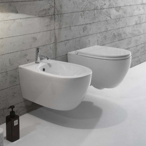 Унитаз GLOBO 4ALL подвесной безободковый цвет белый MDS03BI