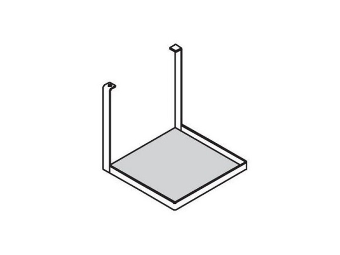 Полка HATRIA AREA Y0XY01 подвесная для раковины цвет хром