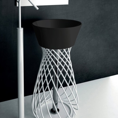 Раковина Artceram WIRE накладная без отверстий цвет черный WIL001 03 00