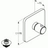 Термостат KLUDI E2 497290575 для ванны и душа центральный встраиваемый