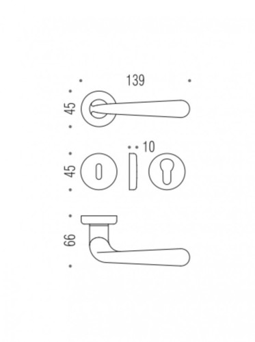 Дверная ручка Colombo ROBODUE CD51R хром