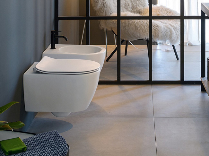 Унитаз Scarabeo GLAM подвесной безободковый цвет белый 5201/TW