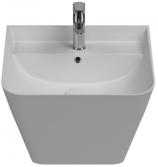 Раковина ISVEA Sott&#039;Aqua подвесная ШГВ 500*420*515 отверстия для смесителя 1 цвет белый матовый