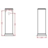 Пьедестал Artceram Civitas для раковины цвет черный CIC001 03 00