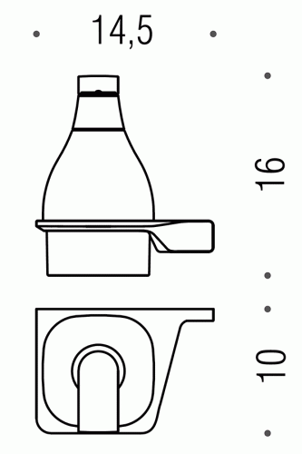Дозатор COLOMBO DESIGN ALIZE B9330DX настенный
