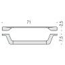 Полотенцедержатель COLOMBO DESIGN ALIZE B2511 широкий