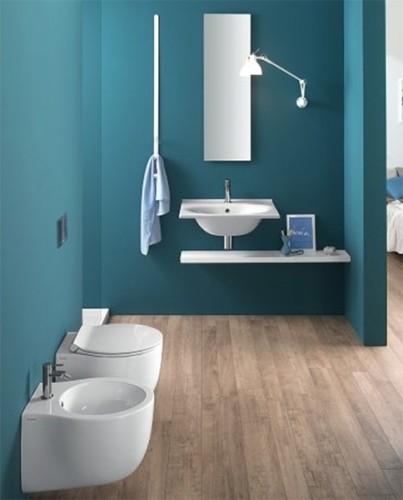 Раковина HATRIA LE FIABE Y1BR01 подвесная или на тумбу с одним отверстием с переливом цвет белый