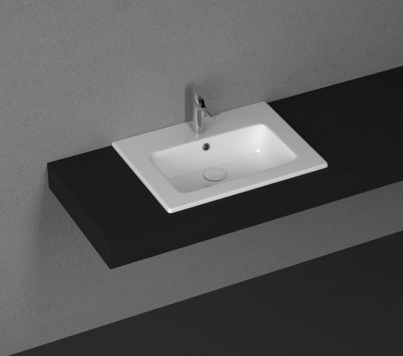 Раковина ISVEA SistemaT накладная ШГВ 615*465*140 отверстия для смесителя 1 цвет белый