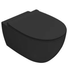 Унитаз GLOBO 4ALL подвесной безободковый цвет черный матовый MDS03AR