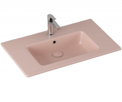 Раковина ISVEA SistemaT накладная ШГВ 810*465*140 отверстия для смесителя 1 цвет  лососевый матовый