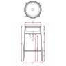 Консоль Artceram Fuori Scala для круглой раковины цвет белый матовый ACA054 05