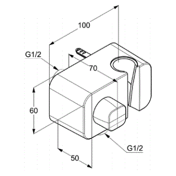 Подключение душевого шланга KLUDI A-QA 6556205-00