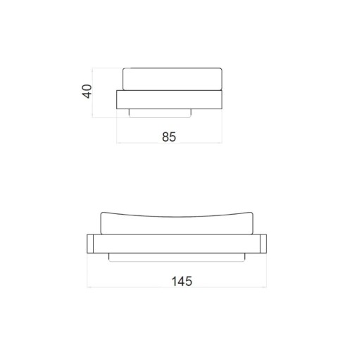 Мыльница Webert Pegaso PE500101015, хром