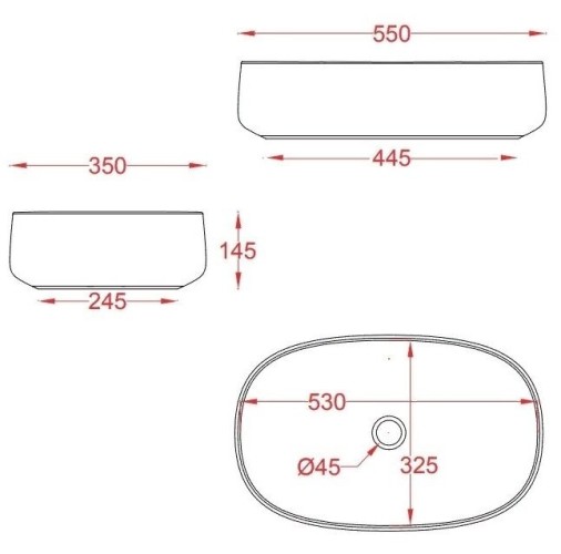 Раковина Artceram Cognac Quadro накладная без отверстий цвет Ombra bruciata COL003 19 00
