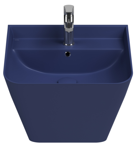 Раковина ISVEA Sott'Aqua подвесная ШГВ 500*420*515 отверстия для смесителя 1 цвет синий матовый