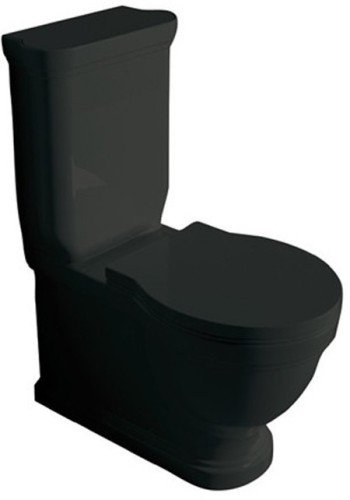Унитаз моноблок с бачком GALASSIA ETHOS 8441 NE 8490 NE напольный цвет черный глянцевый