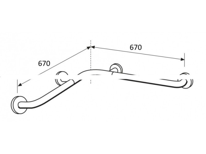 Поручень HATRIA AUTONOMY Y0CU01 подвесной цвет белый