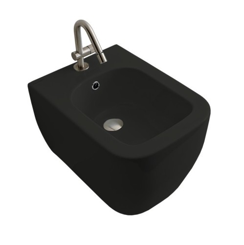 Биде Scarabeo TEOREMA 2.0 подвесное с одним отверстием цвет лава матовая 5127 37