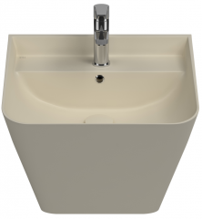 Раковина ISVEA Sott&#039;Aqua подвесная ШГВ 500*420*515 отверстия для смесителя 1 цвет слоновая кость матовая