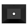 Раковина Scarabeo TEOREMA 2.0 встраиваемая снизу с переливом без отверстий цвет черный матовый с антибактериальным и грязеотталкивающим покрытием BIOKER 5134 49 BK