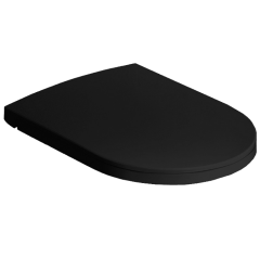 Сиденье с крышкой HATRIA Fusion Y1V102 с микролифтом быстросъемное цвет черный матовый