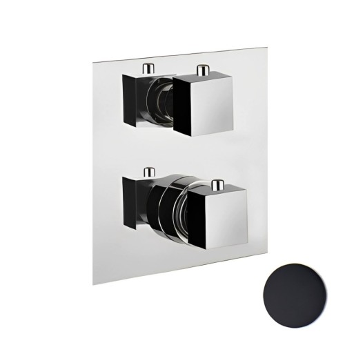 Смеситель для душа встраиваемый с термостатом Webert Pegaso PE970903560, черный