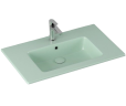Раковина ISVEA SistemaT накладная ШГВ 810*465*140 отверстия для смесителя 1 цвет мятно-зеленый матовый