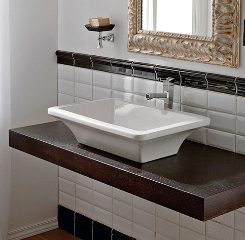 Раковина Scarabeo BUTTERFLY накладная без перелива без отверстий цвет белый 4002